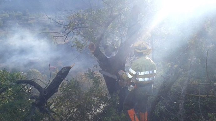 Incendio en Chiva