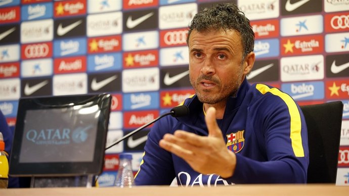 Luis Enrique en rueda de prensa