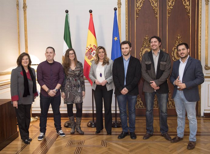 Susana Díaz recibe a la Comisión Permanente del Consejo de la Juventud