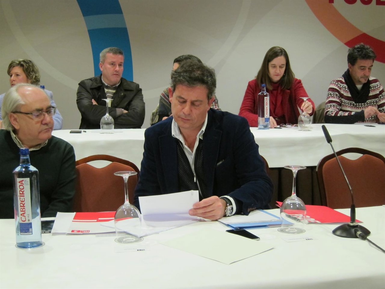 El secretario xeral del PSdeG, José Ramón Gómez Besteiro, este sábado