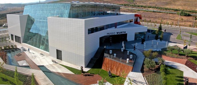 Vista aérea del Museo Würth en Agoncillo 