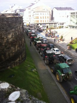 Tractorada en Lugo