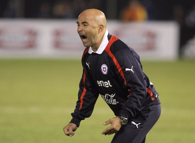 El entrenador de la selección chilena de fútbol, Jorge Sampaoli