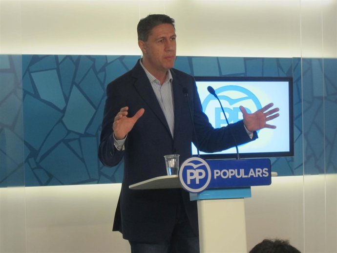 El líder del PP en el Parlament, Xavier Garcia Albiol