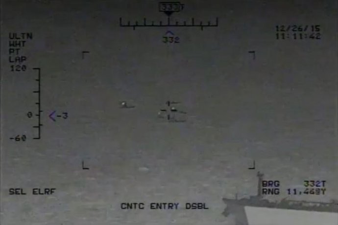 Escena del vídeo grabado por la Marina