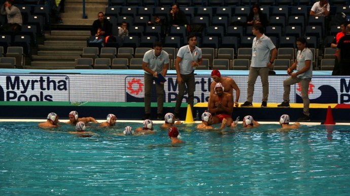 Selección española waterpolo masculino Europeo Belgrado