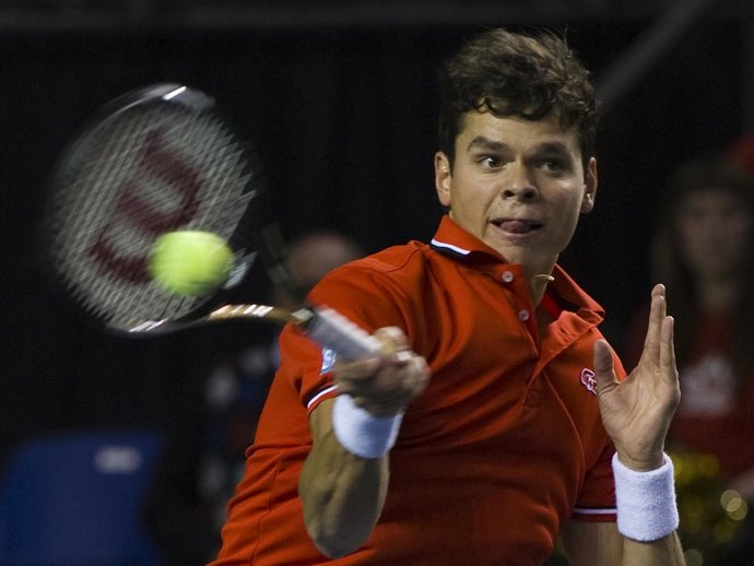 Milos Raonic (Canadá) en Copa Davis