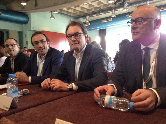 Jordi Turull, Josep Rull, Artur Mas y Lluis Maria Corominas