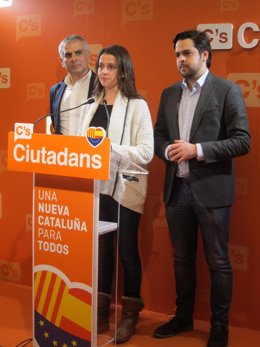 Inés Arrimadas, Carlos Carrizosa y Fernando de Páramo. C's