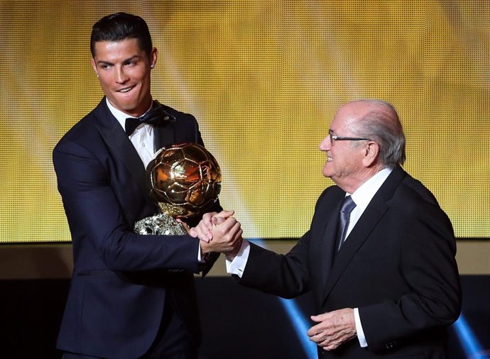 Cristiano en la ceremonia del Balón de Oro