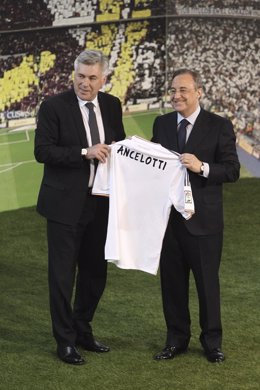 Carlo Ancelotti y Florentino Pérez