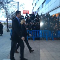 La Infanta Cristina e Iñaki Urdangarin llegan a la sede del juicio por el Caso Nóos