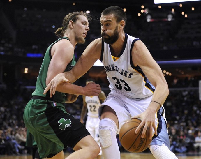 Marc Gasol en el Boston Celtics . Memphis Grizzlies