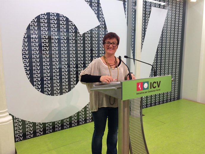 La portavoz de ICV en el Parlament, Marta Ribas