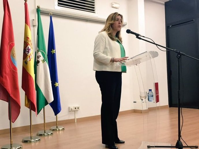 Susana Díaz, este lunes en Córdoba