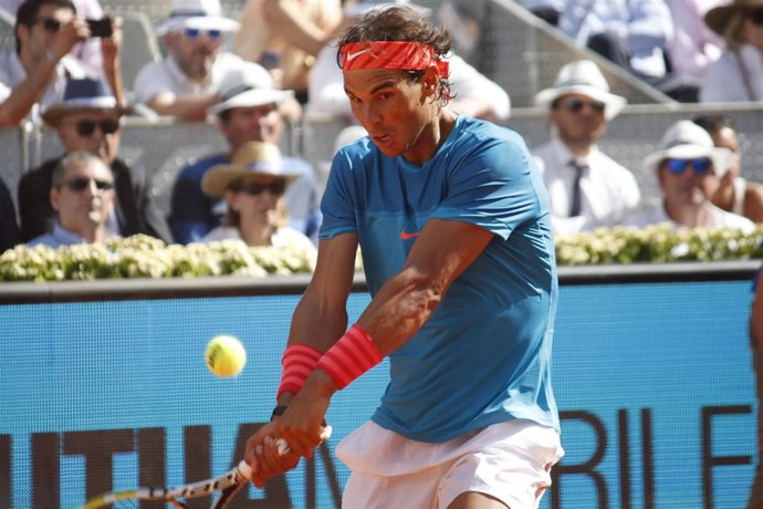 Rafa Nadal durante el Mutua Madrid Open 2015