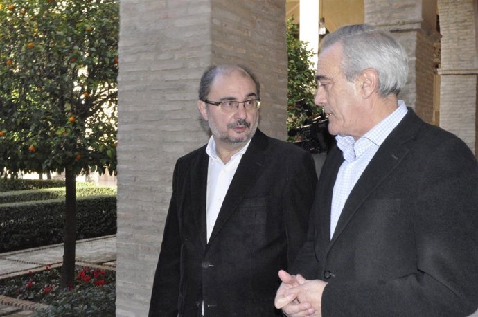 Javier Lambán y Javier Sada