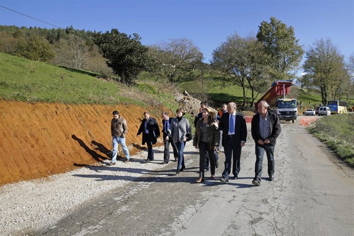 Visita a las obras entre San Antonio y Riaño