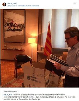 El expresidente de la Generalitat Artur Mas