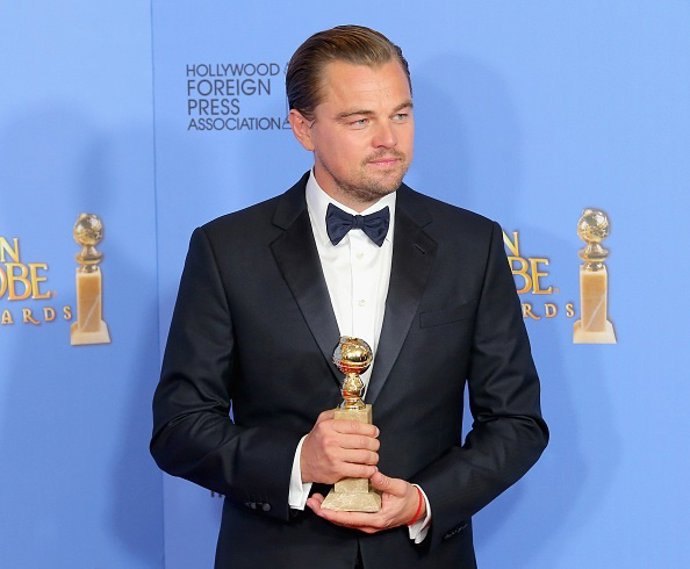 Leonardo DiCaprio en los Globos de Oro