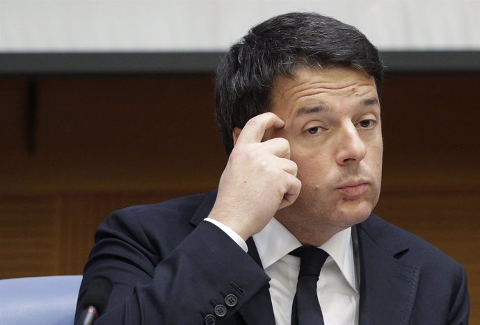 Matteo Renzi en su última comparecencia de 2015
