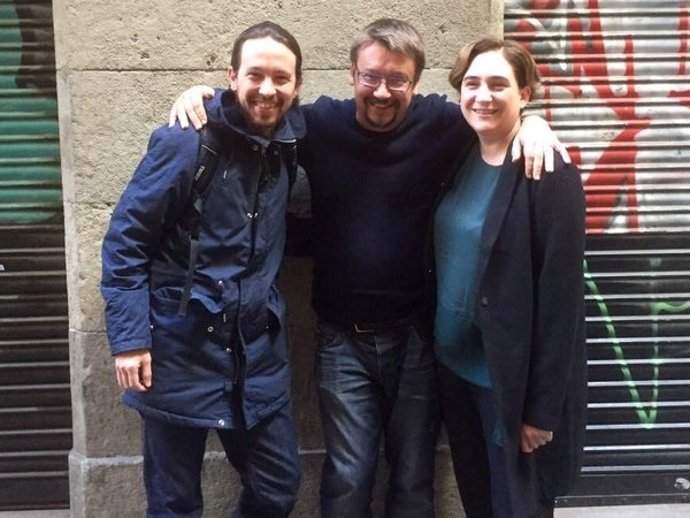 Pablo Iglesias y Ada Colau