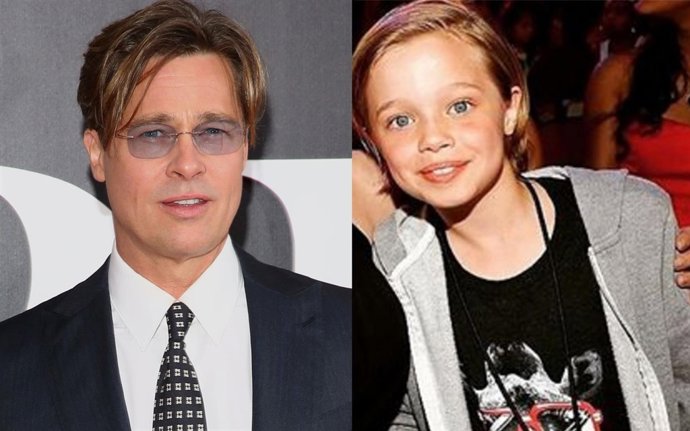 Brad Pitt y Shiloh Jolie-Pitt