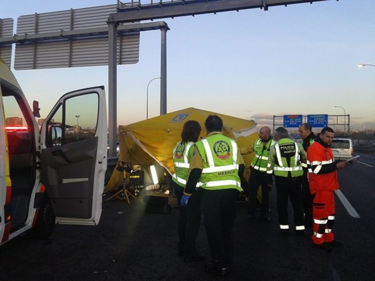 Muere un motorista, accidente de tráfico