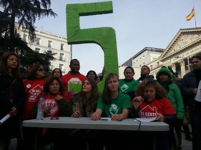 Concentración de la Plataforma de Afectados por la Hipoteca (PAH) 