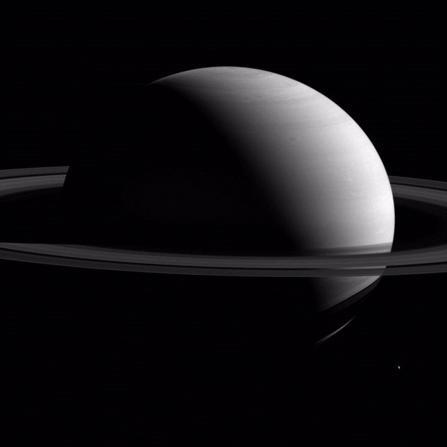 Saturno y Tethys