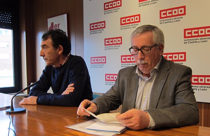 Fernández Toxo en rueda de prensa en Valladolid