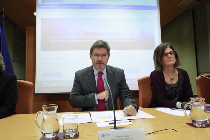 Ministro De Justicia, Rafael Catalá, UNESPA,  Daños Accidentes Tráfico