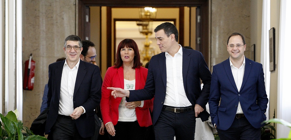 Pedro Sánchez tras la reunión de la Ejecutiva Federal del PSOE
