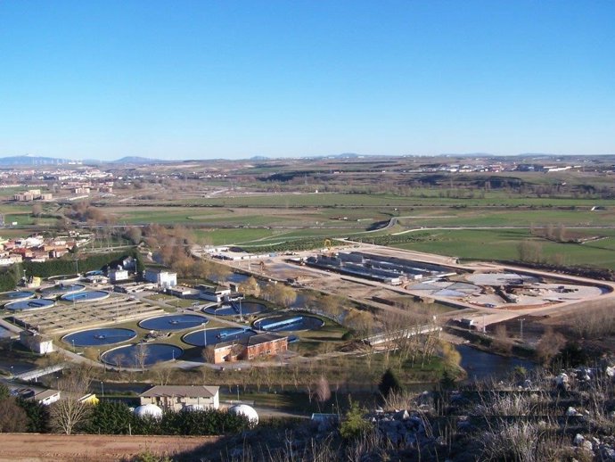 La actual EDAR de Burgos