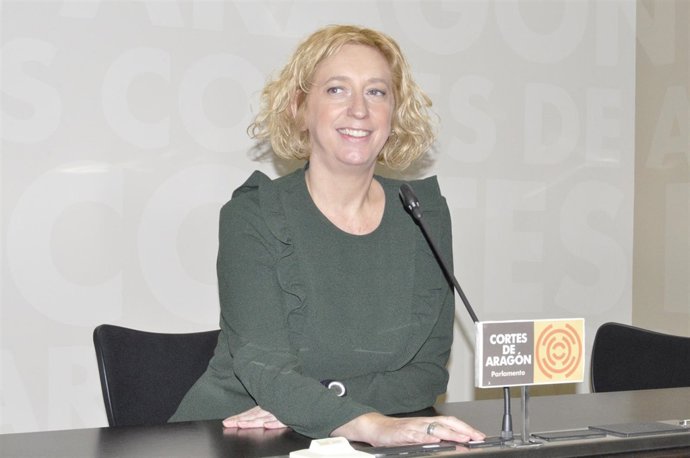 La diputada de IU-Aragón, Patricia Luquin.