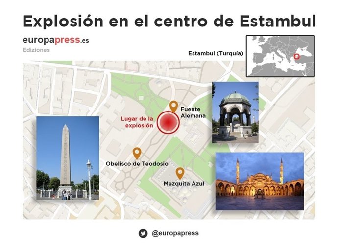 Atentado en el centro turístico de Estambul
