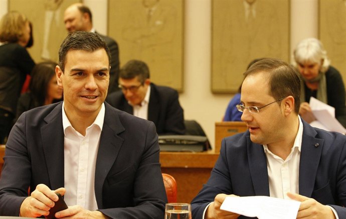 Intervención de Pedro Sánchez ante el grupo del PSOE en el Congreso