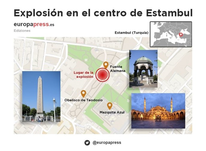 Atentado en el centro turístico de Estambul
