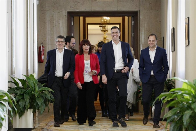 Intervención de Pedro Sánchez ante el grupo del PSOE en el Congreso