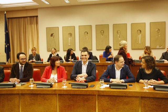 Intervención de Pedro Sánchez ante el grupo del PSOE en el Congreso