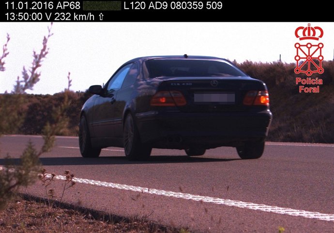 Imagen del vehículo cuyo conductor ha sido imputado.