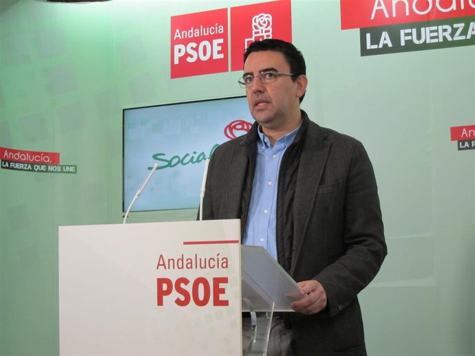 El portavoz del grupo socialista en el Parlamento andaluz, Mario Jiménez. 