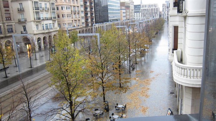 Lluvia en Zaragoza