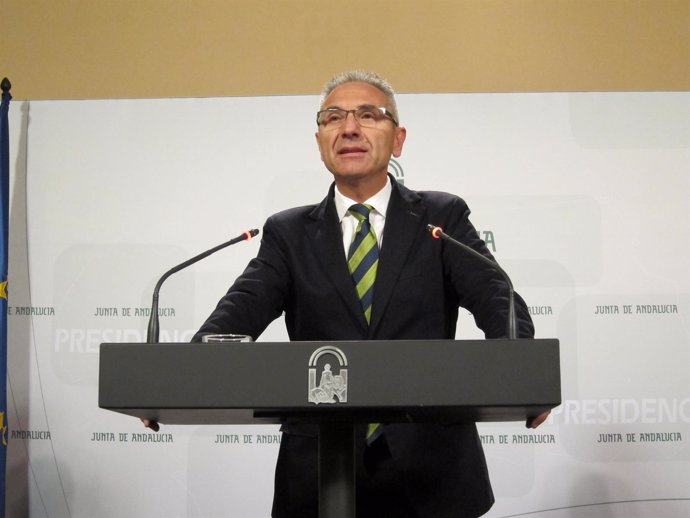 El portavoz de Gobierno de la Junta de Andalucía, Miguel Ángel Vázquez