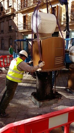 Retirada de los buzones de la recogida neumática