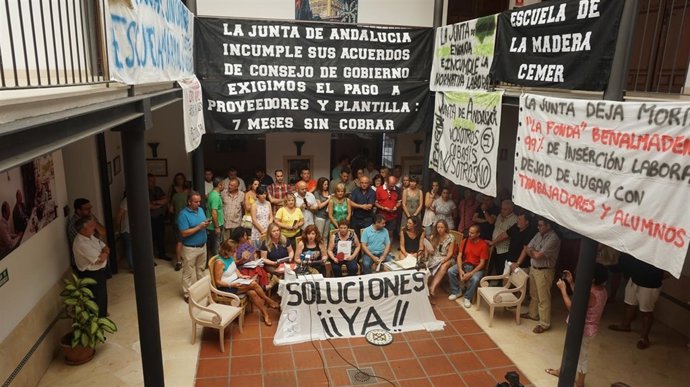 Oña en una imagen de archivo en una de las protestas