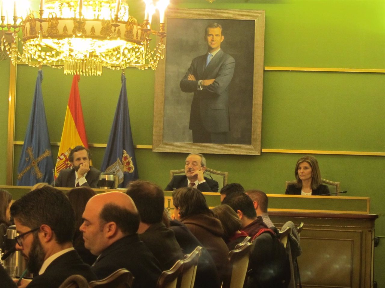 El Pleno del Ayuntamiento de Oviedo. 