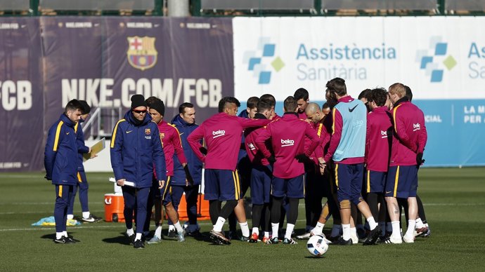 Entrenamiento del FC Barcelona
