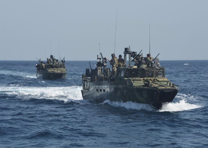 Barcos de la Marina de EEUU apresados por Irán