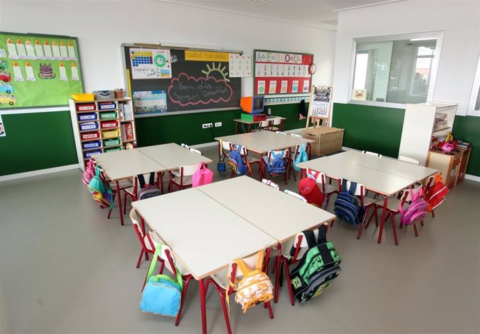 Un aula en un centro valenciano